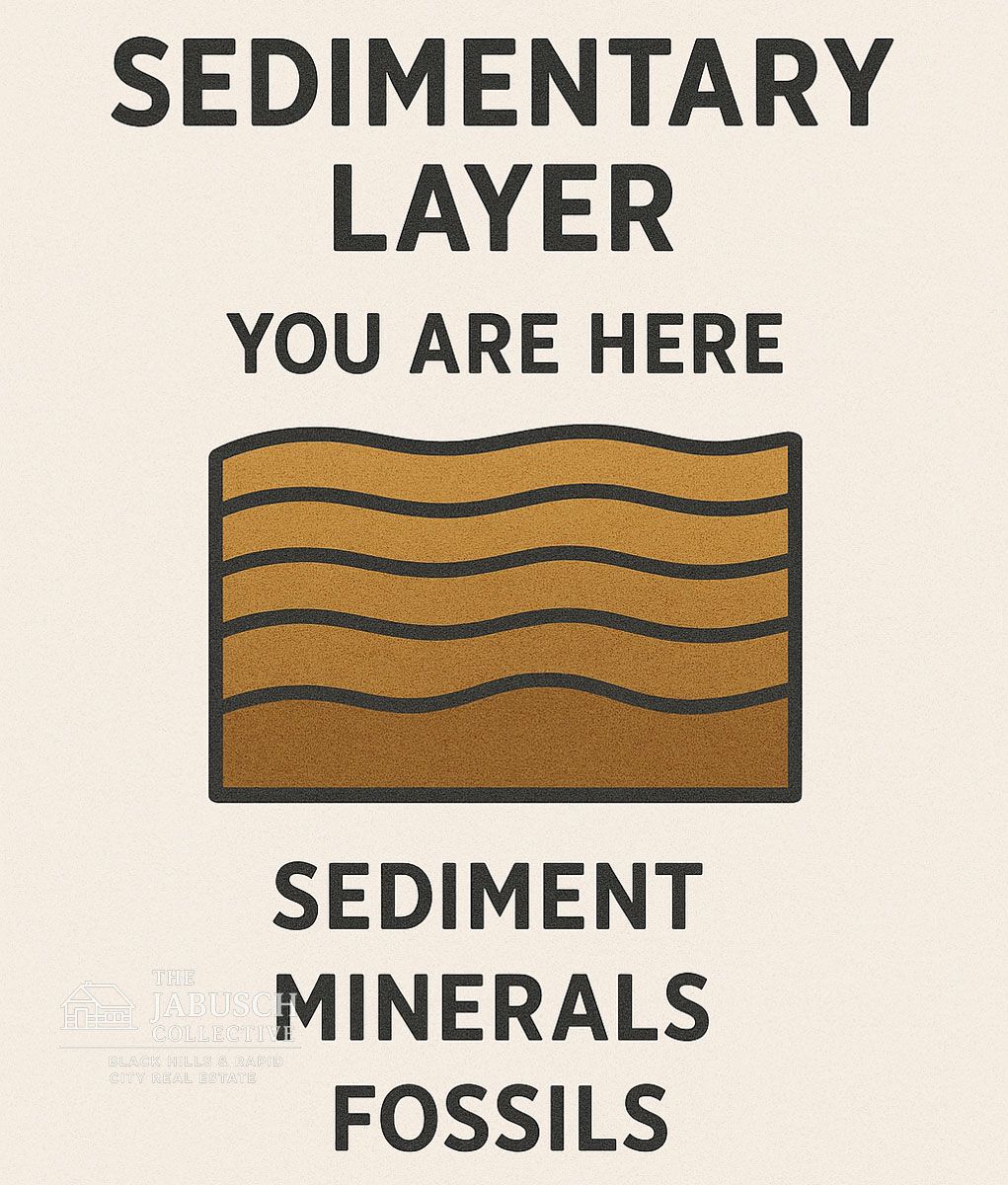 Black Hills Uplift INFOGRAPHIC -Geology Sedimentary Layer Explained