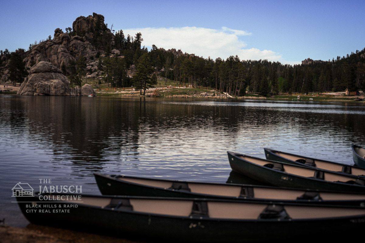 Sylvan Lake canoe in Custer State Park
