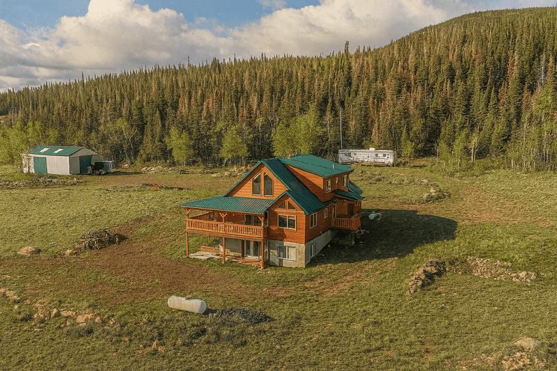 off-grid cabin in South Dakota