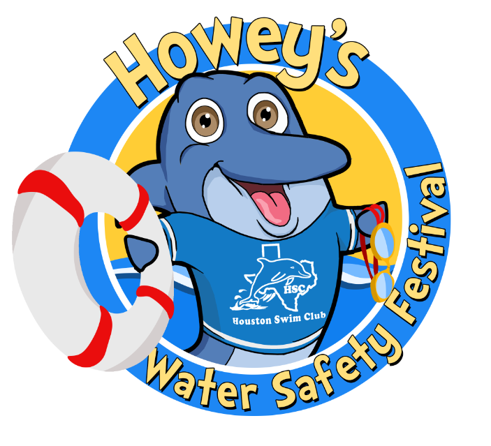 booths at the houston swim club water safety festival