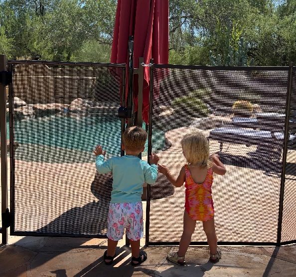Clipboard with checklist, life jacket graphic, and water waves.