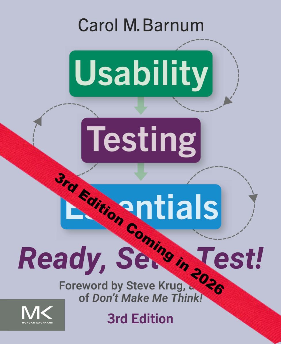 Usability Testing Essentials book cover Usability Testing Essentials book cover