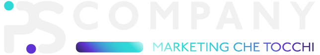 Il logo per un'azienda chiamata marketing aziendale che tocca