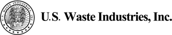 U.S. Waste Industries full logo – black transparent version