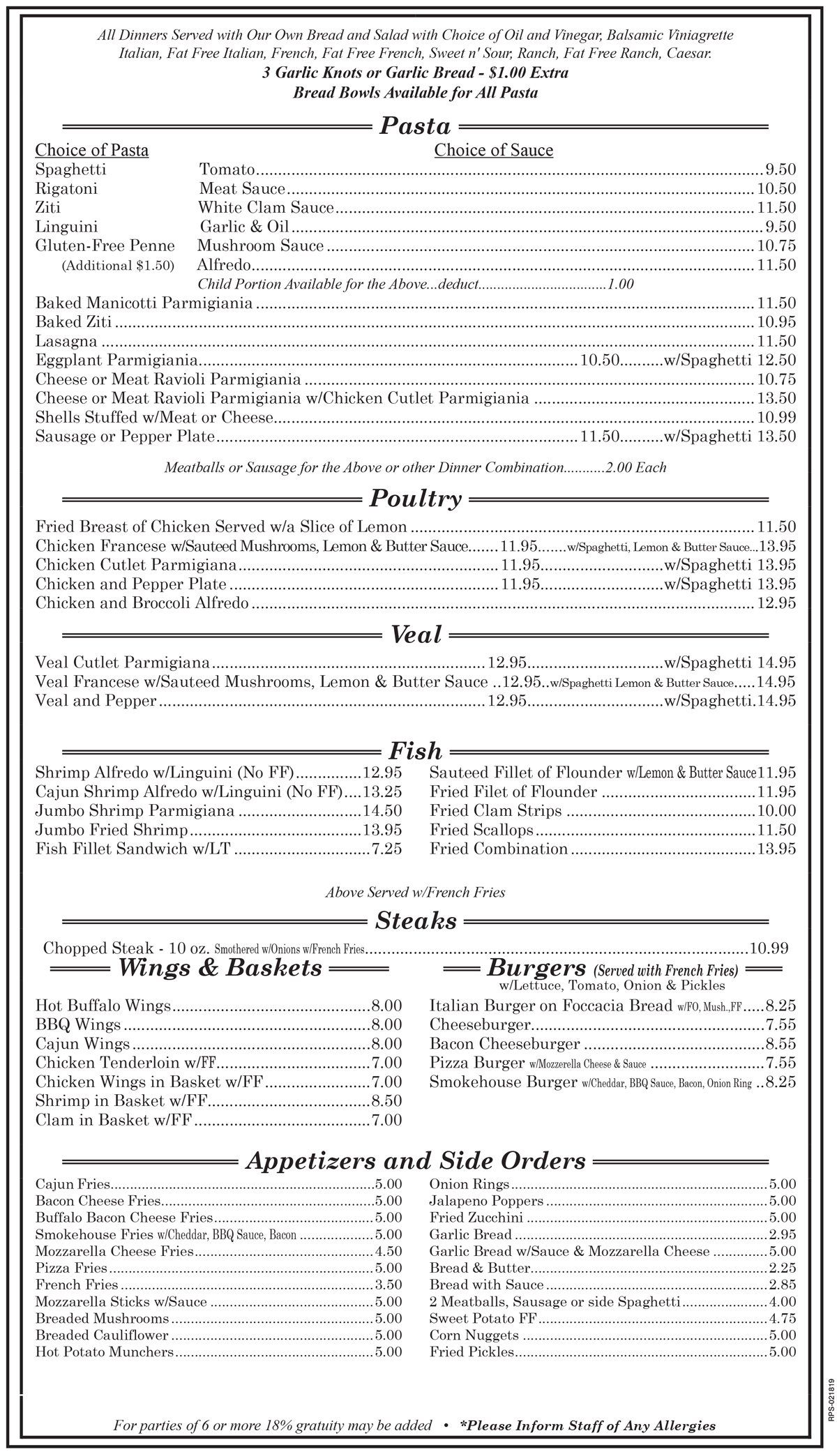 Pizza Restaurant About Us Mill Hall, PA