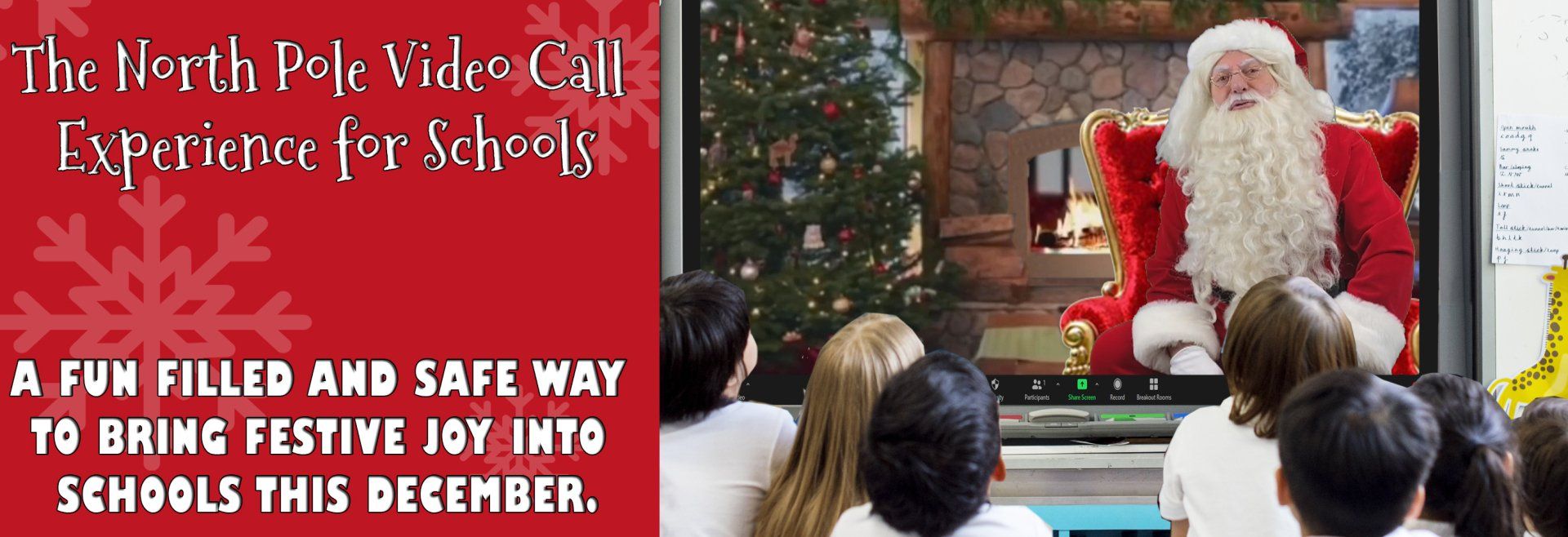 Live video call from Santa for Schools