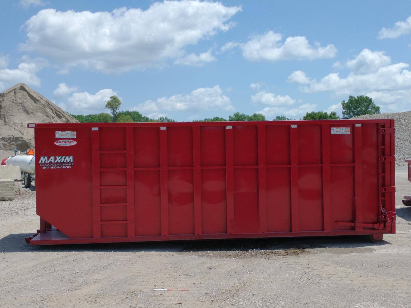 Residential Dumpster — Des Moines, IA — Maxim Trucking & Materials