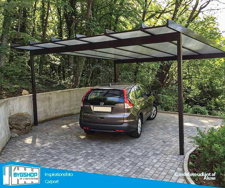 Bygshop inspirationsfoto til overdækket carport