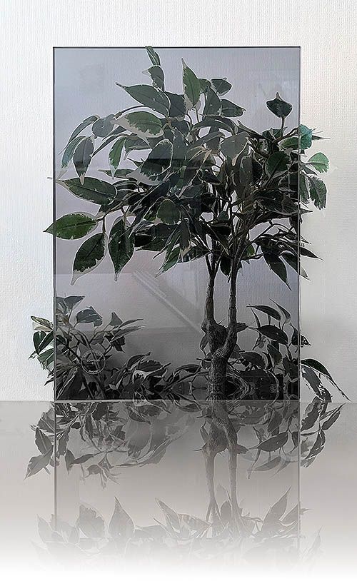 Grå. Glas til skydedøre 6mm eller 14mm.