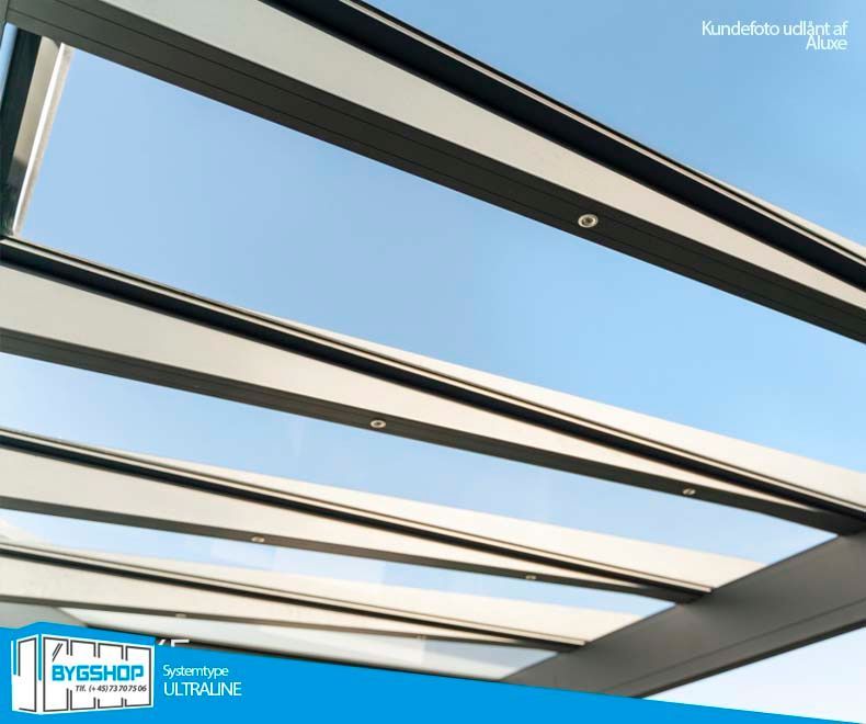 Ultraline overdækning. Fremstillet hos Bygshop. Detaljefoto