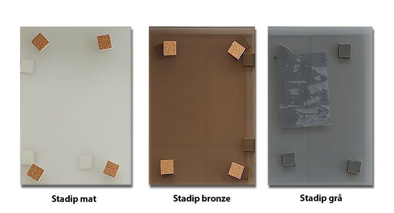 Der er mange slags glas at vælge imellem. Kunden vælger ofte vores brudsikre 6 mm hærdede glas.