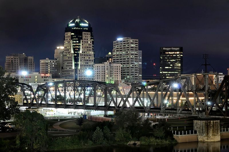 Downtown Shreveport, LA as seen from the Bossier City bank of the Red River.