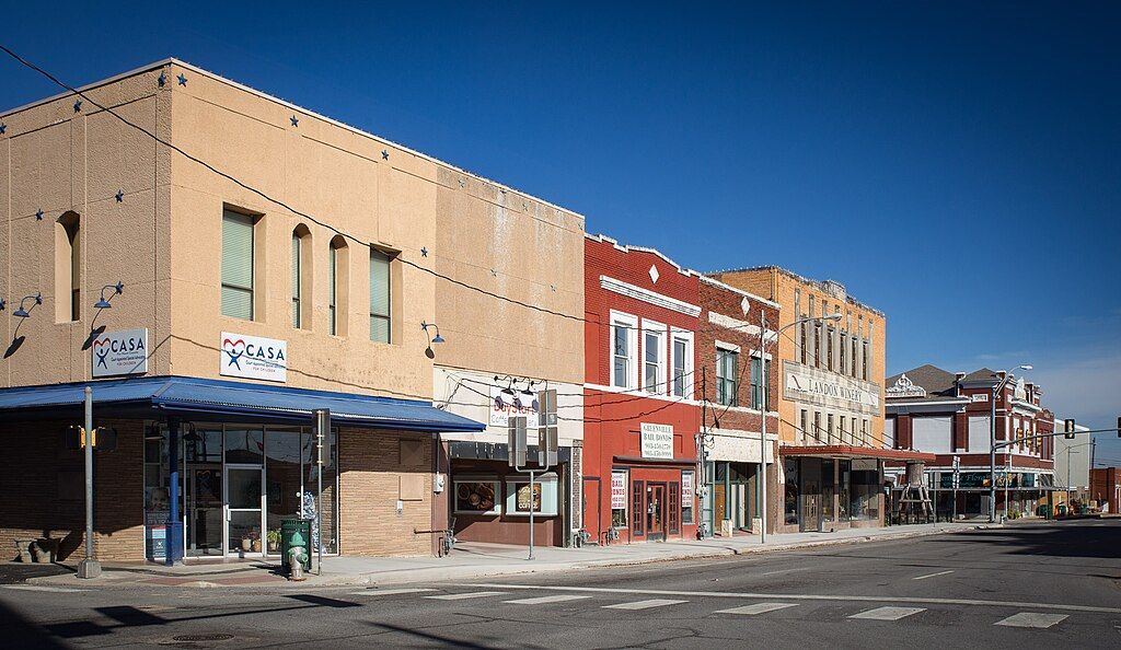 Buildings on Lee Street in Downtown Greenville, TX