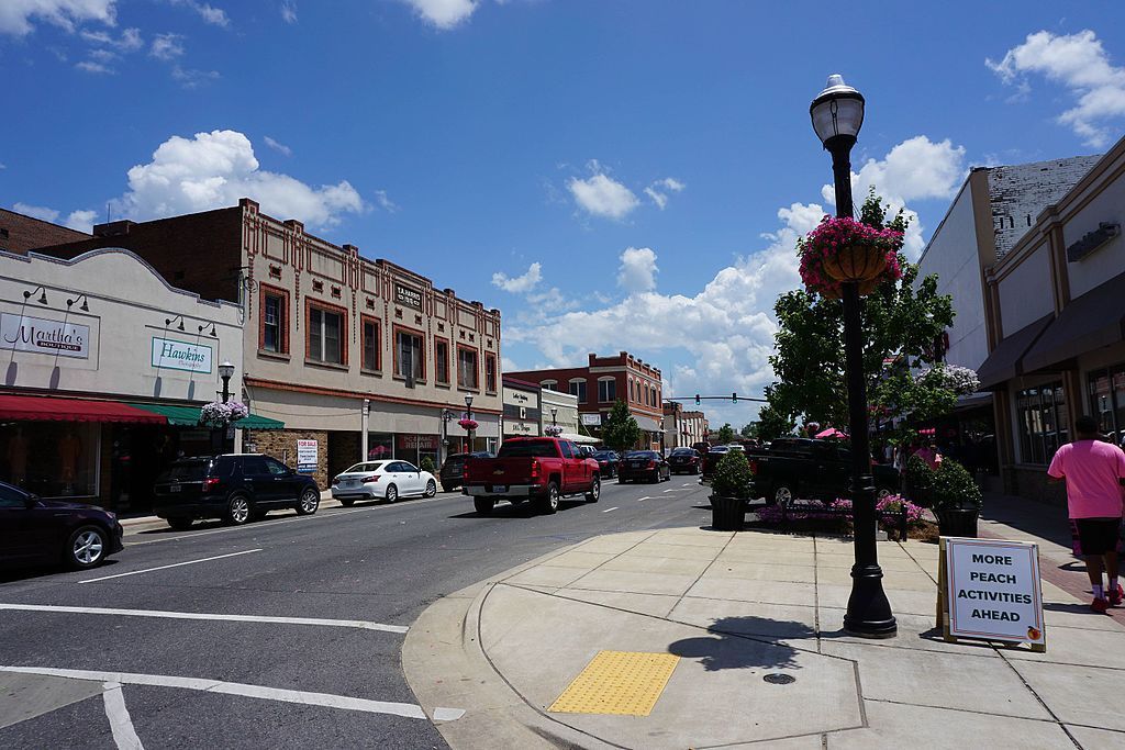 View of Trenton Street in Ruston, LA.