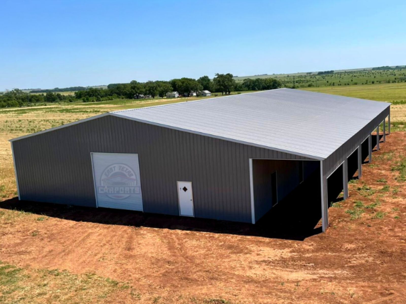60x120x14 Metal Barn with A Frame Vertical Roof and Vertical Sides