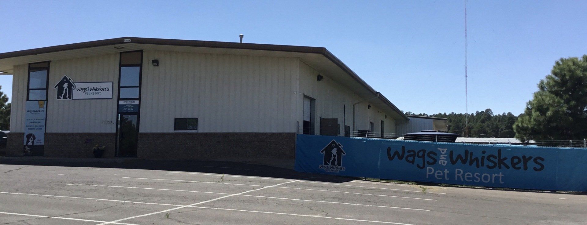 Front view of building