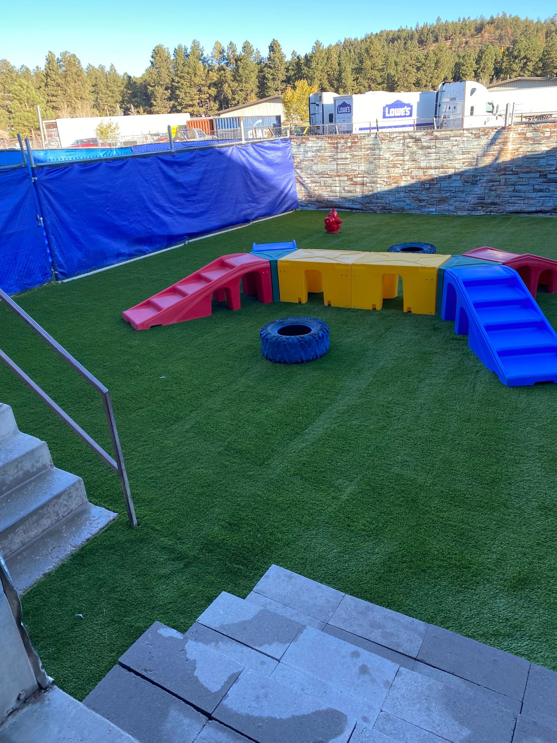 Outside obstacle course