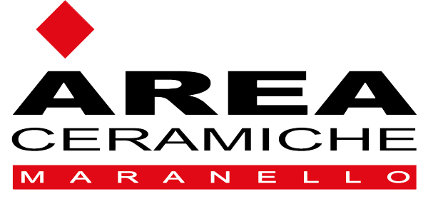 Un logo nero e rosso per area ceramiche maranello