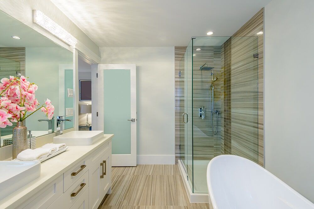 Modern Bathroom — Carpentry in Caloundra, QLD