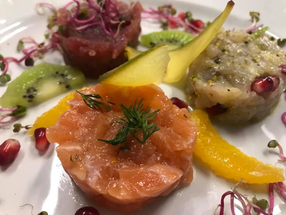 Tartare con frutta