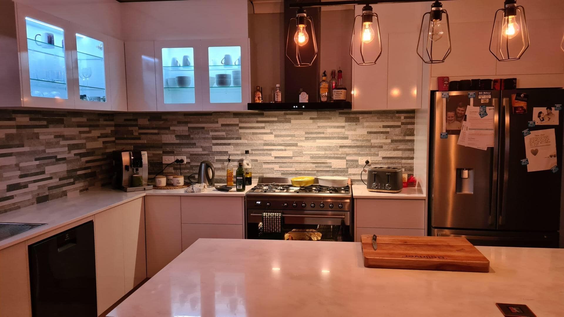 Modern Kitchen with Relaxing Lights — 4Shaw Kitchens in Dubbo, NSW