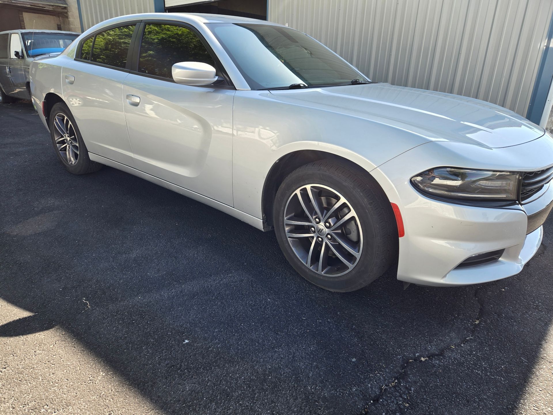 A close up of a side view mirror on a car