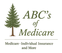 Logo with a pine tree and text: "ABC's of Medicare". Below: "Medicare Individual Insurance and More."