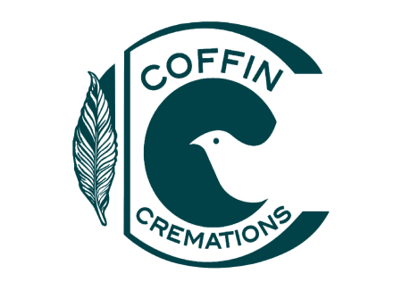 Logo for Coffin Cremations: teal 