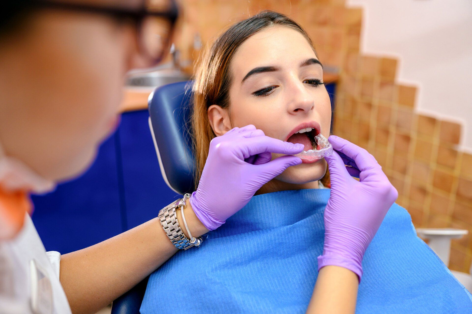 Wearing Orthodontic Silicone Trainer — Petersham, NSW — Petersham Dental Practice