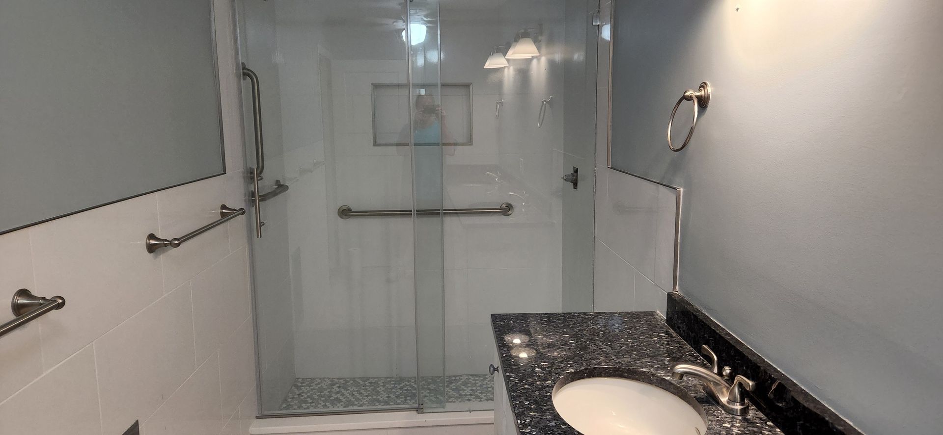 Bathroom With Glass Door