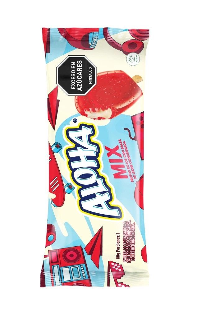 Paleta Aloha Mix Frutos Rojos