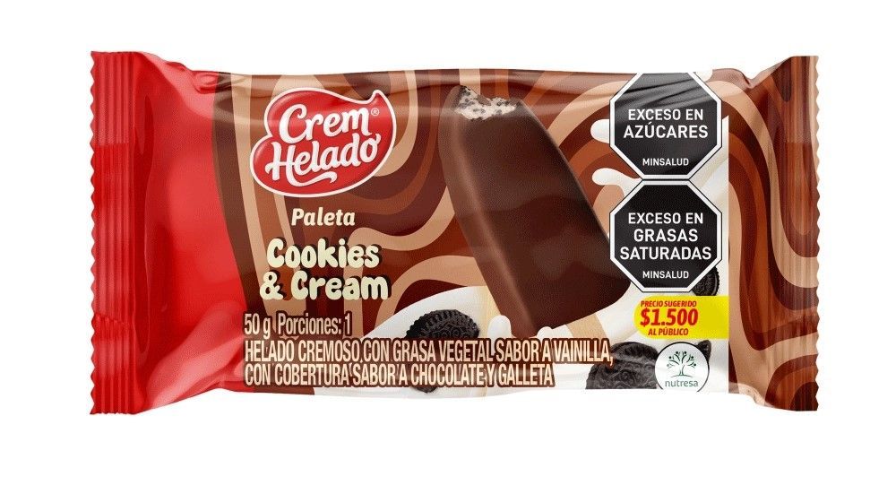 Paleta Crem Helado Galleta