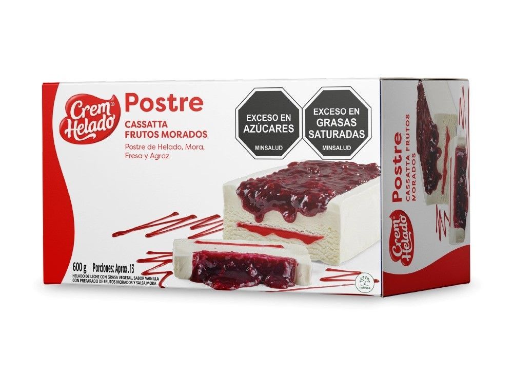 Postre Cassatta Frutos Morados