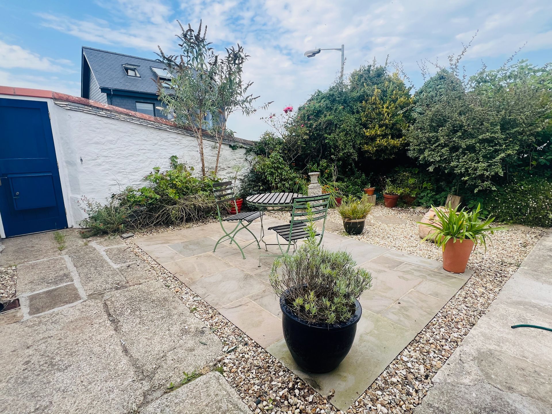 rose cottage falmouth courtyard garden 