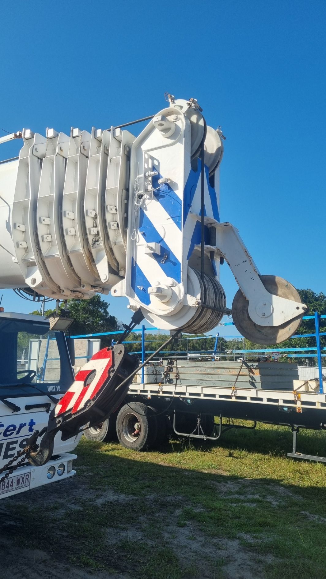 A Hook Of White Crane — ProCert Cranes In Sunshine Coast, QLD