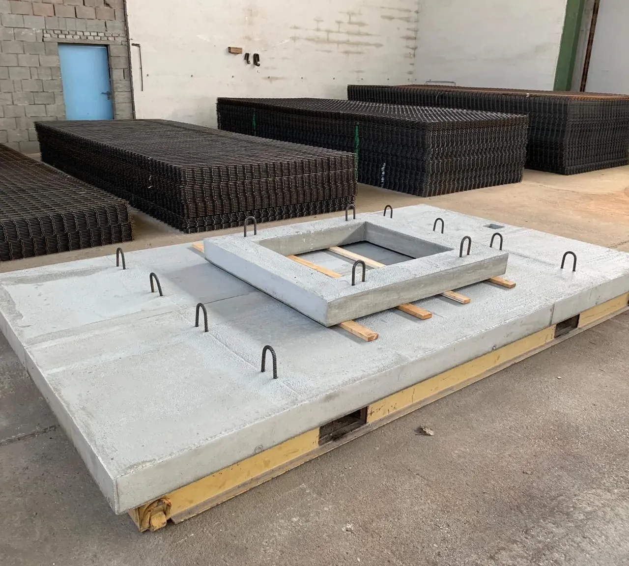 betonierte Fundamente