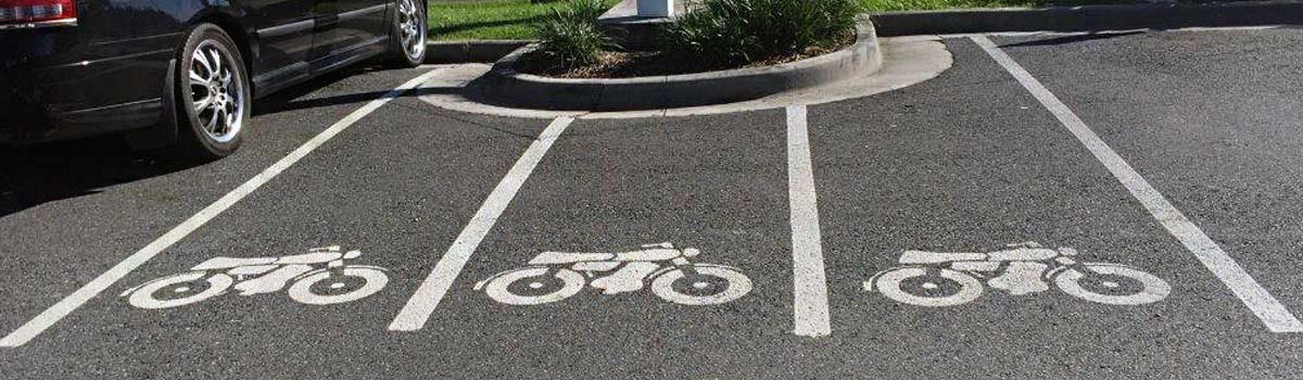 brushfast line marking bike parking