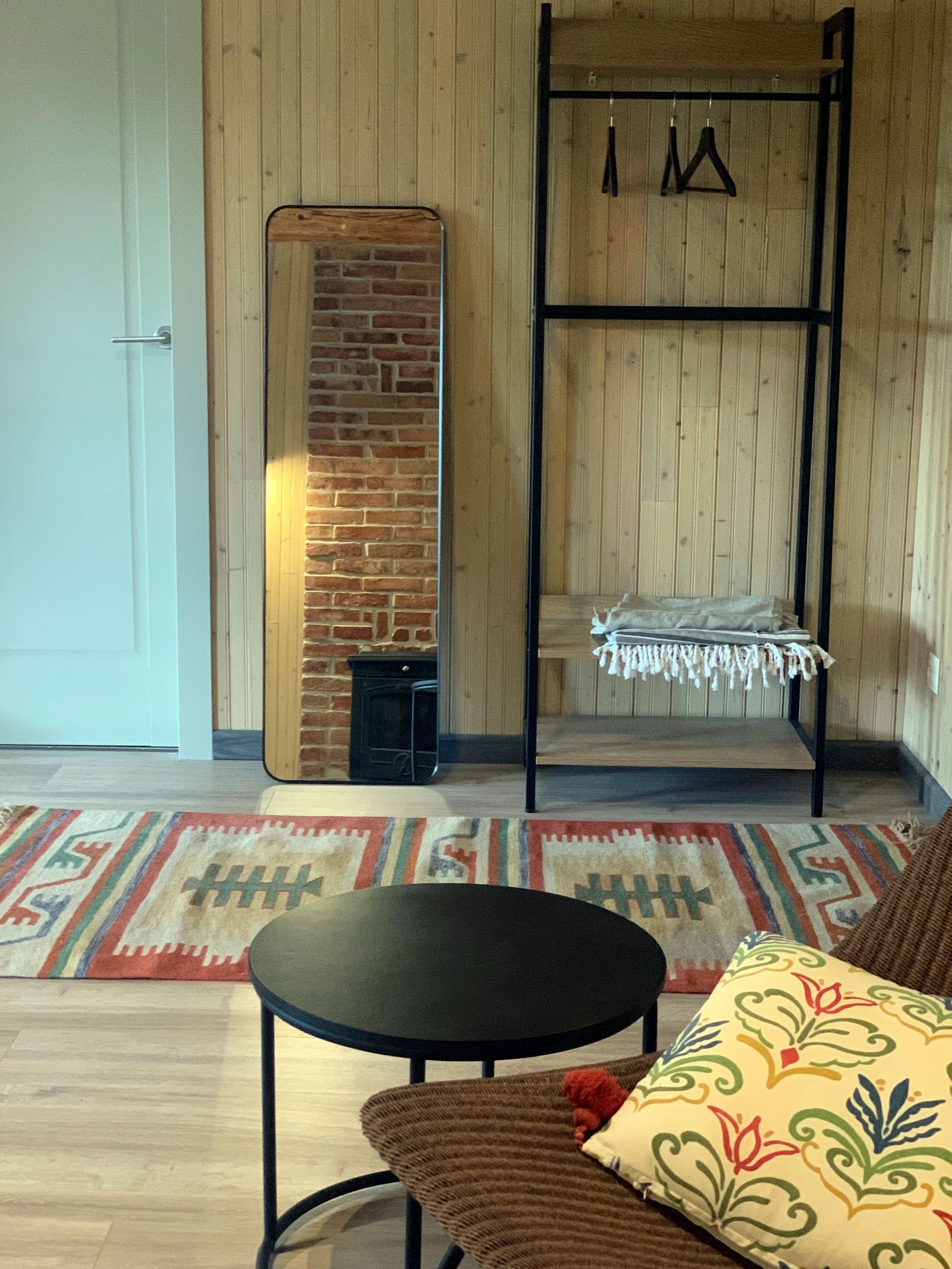 Lauku mājas Viesu apartamentu interjera dizains.