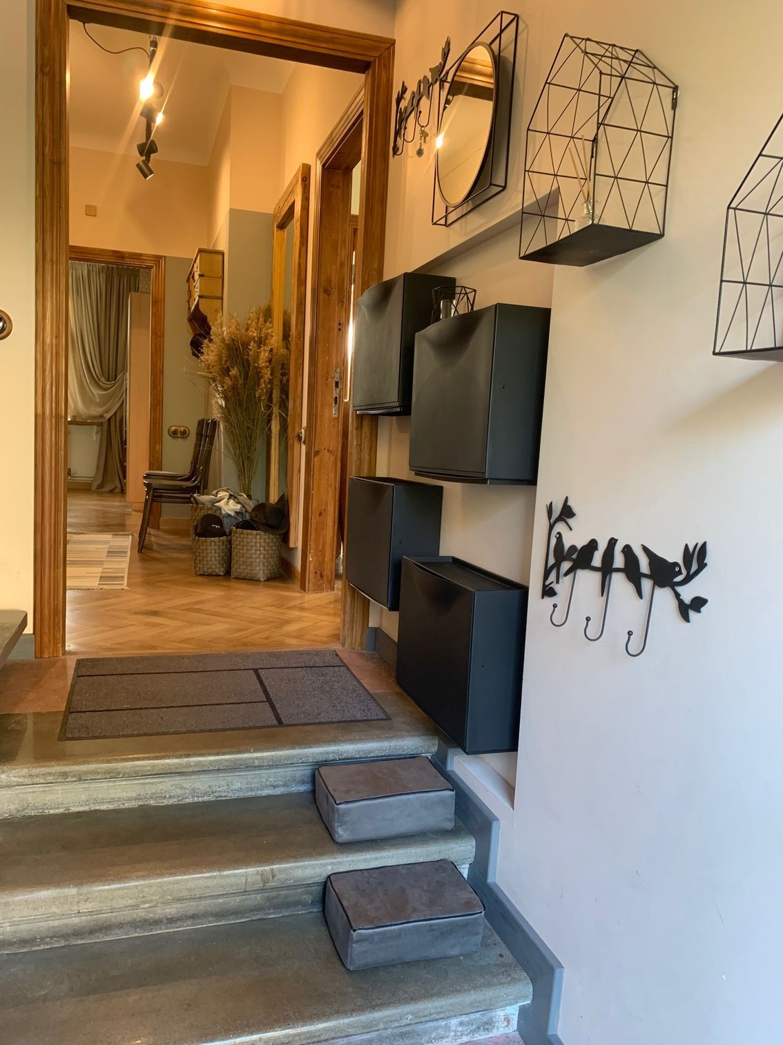 Koridora interjera dizains.