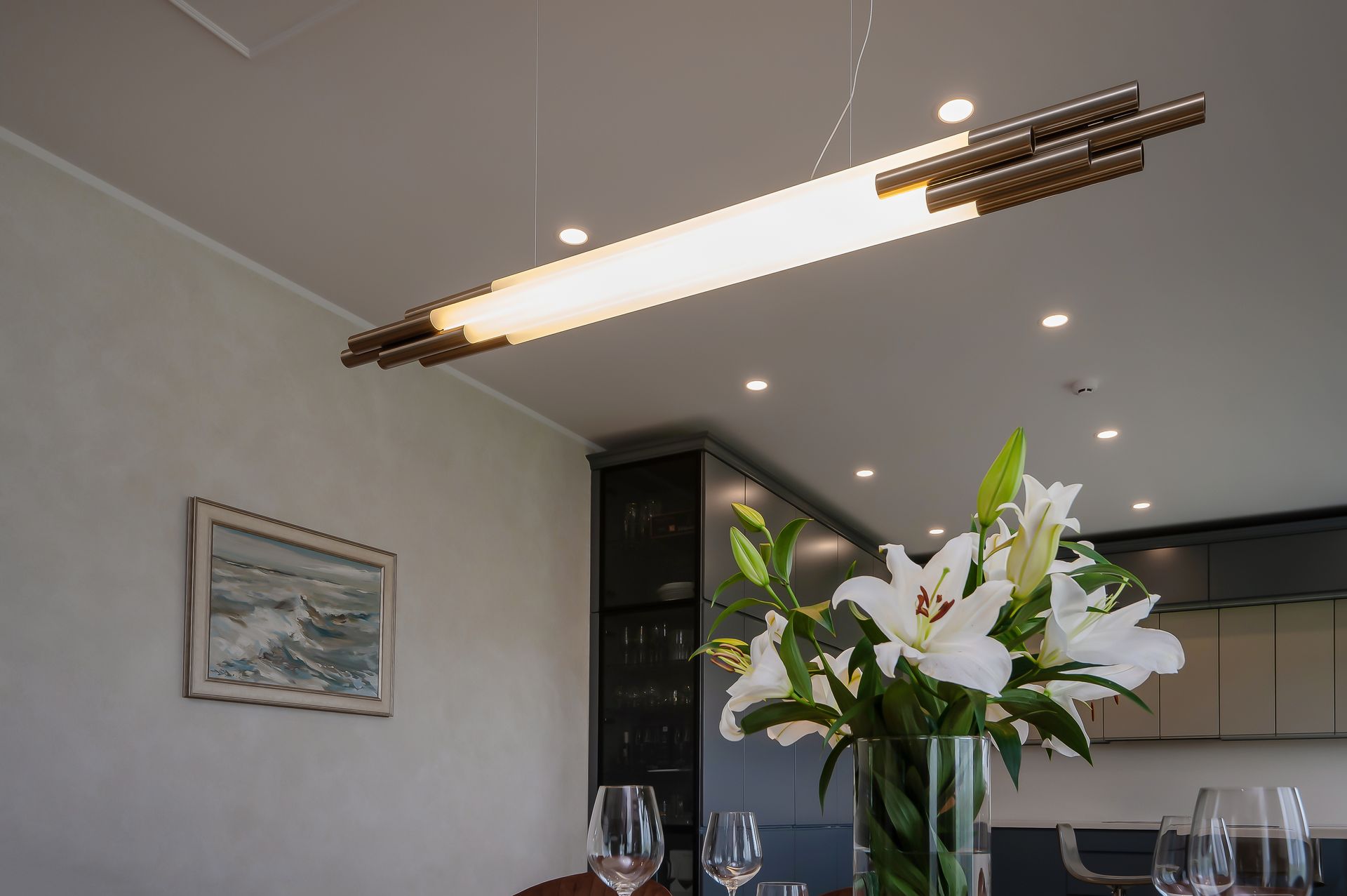 Mājas interjera dizains. Virtuves interjera dizains.