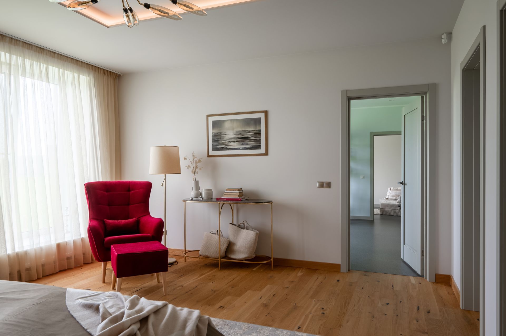 Mājas interjera dizains. Guļamistaba