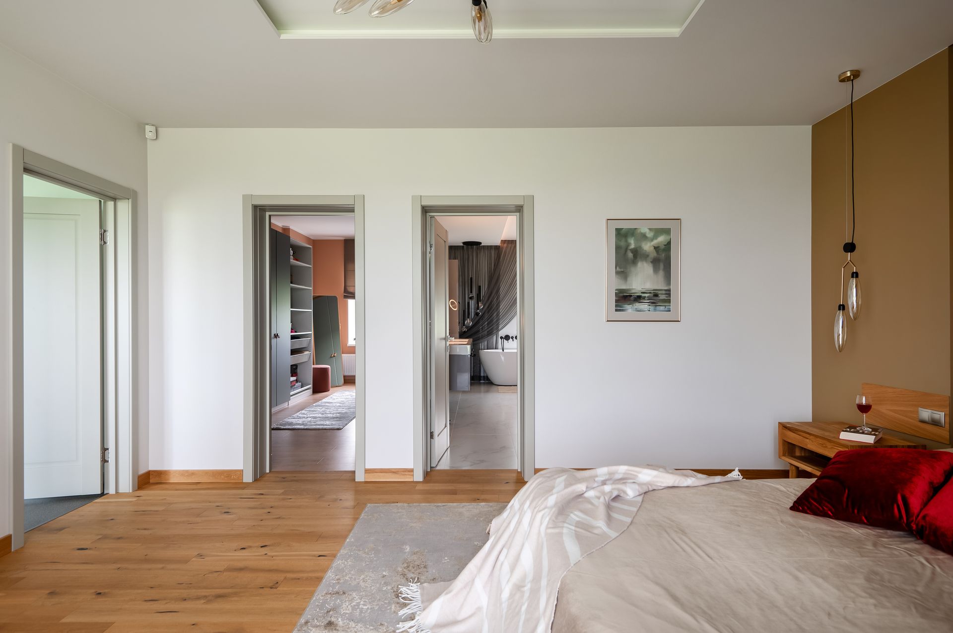 Mājas interjera dizains. Guļamistaba