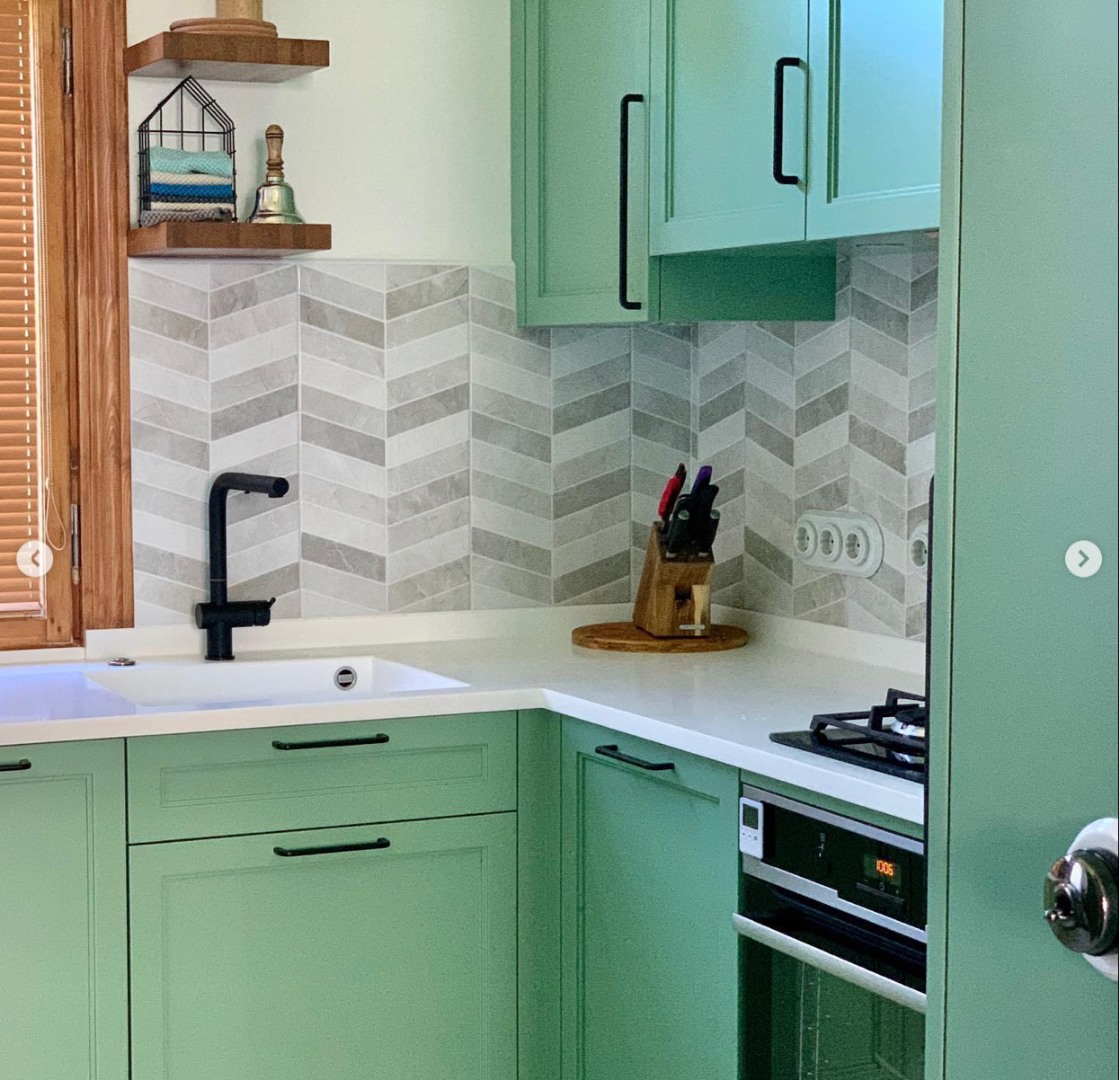 Virtuves interjera dizains.