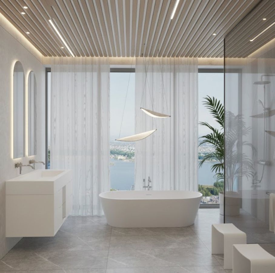 Master Vannas istabas interjera vīzija.