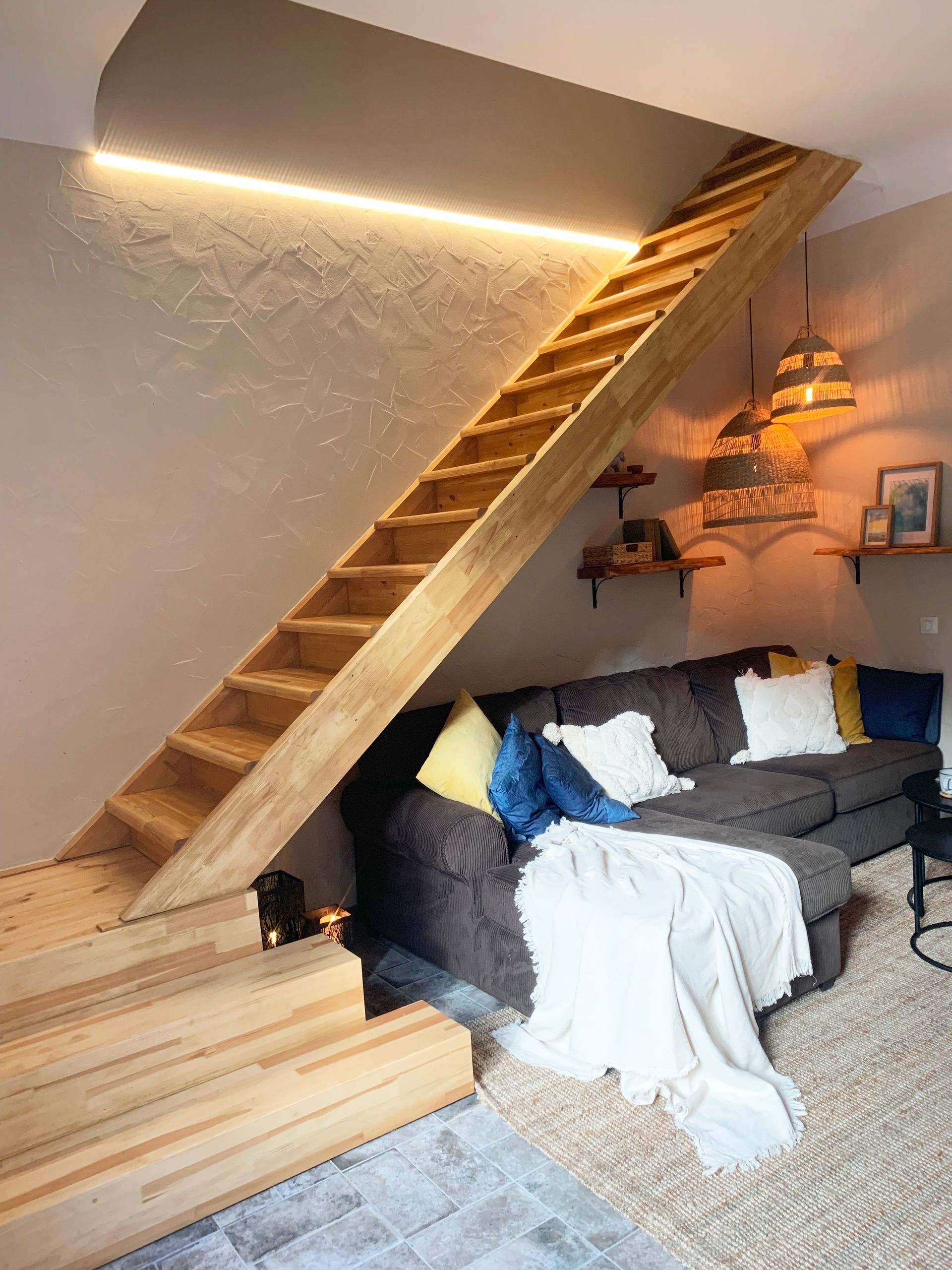 Lauku mājas Viesu apartamentu interjera dizains.