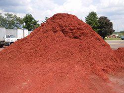 Bunch of Red Mulch — Madison, MI — Tri-Star Mulch