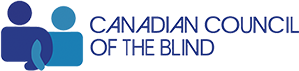 The logo for the canadian council of the blind