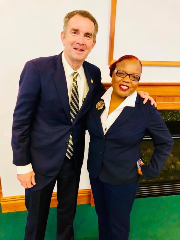 Dr. Karen Hills Pruden, Governor Northam