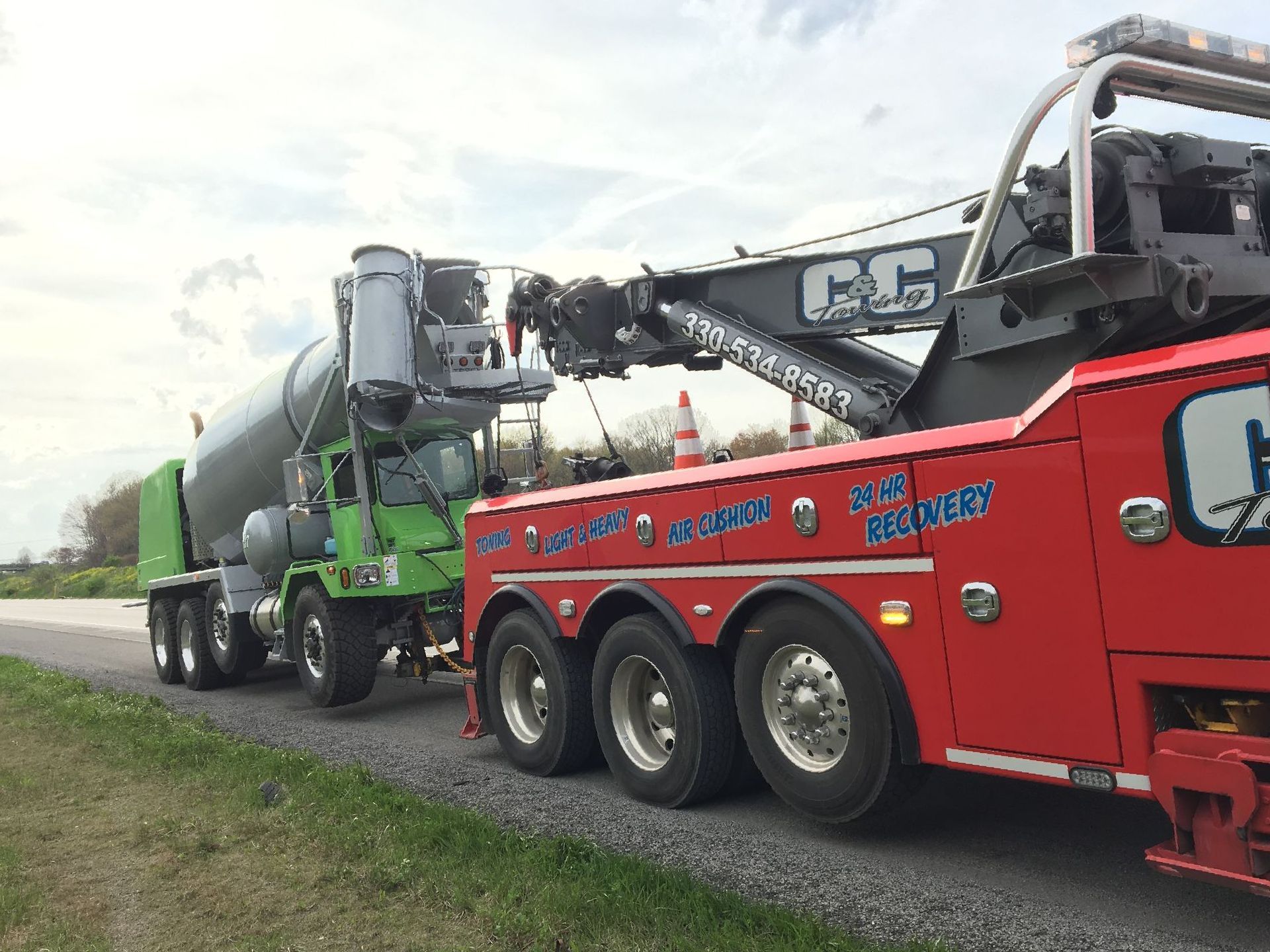 Towing Route 80 in Trumbull County Ohio