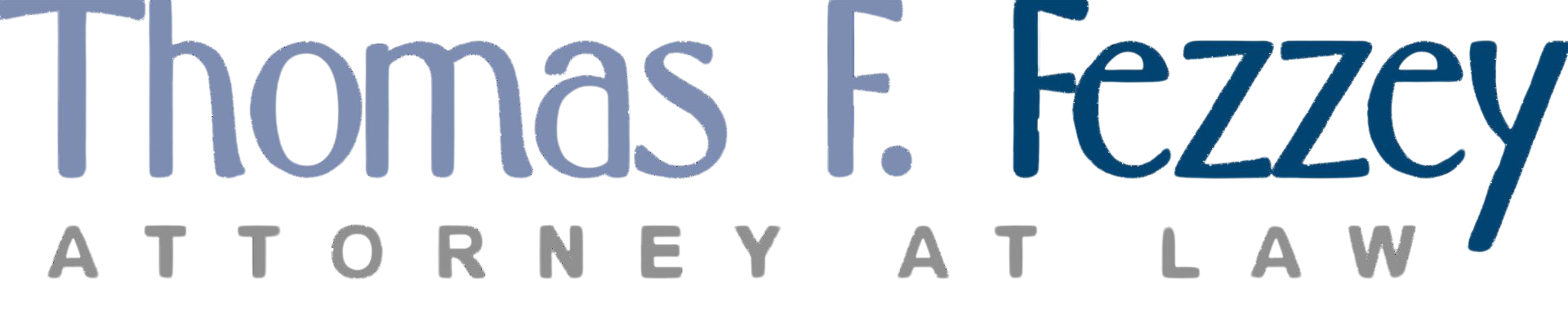 a logo for thomas f. fezziy attorney at law
